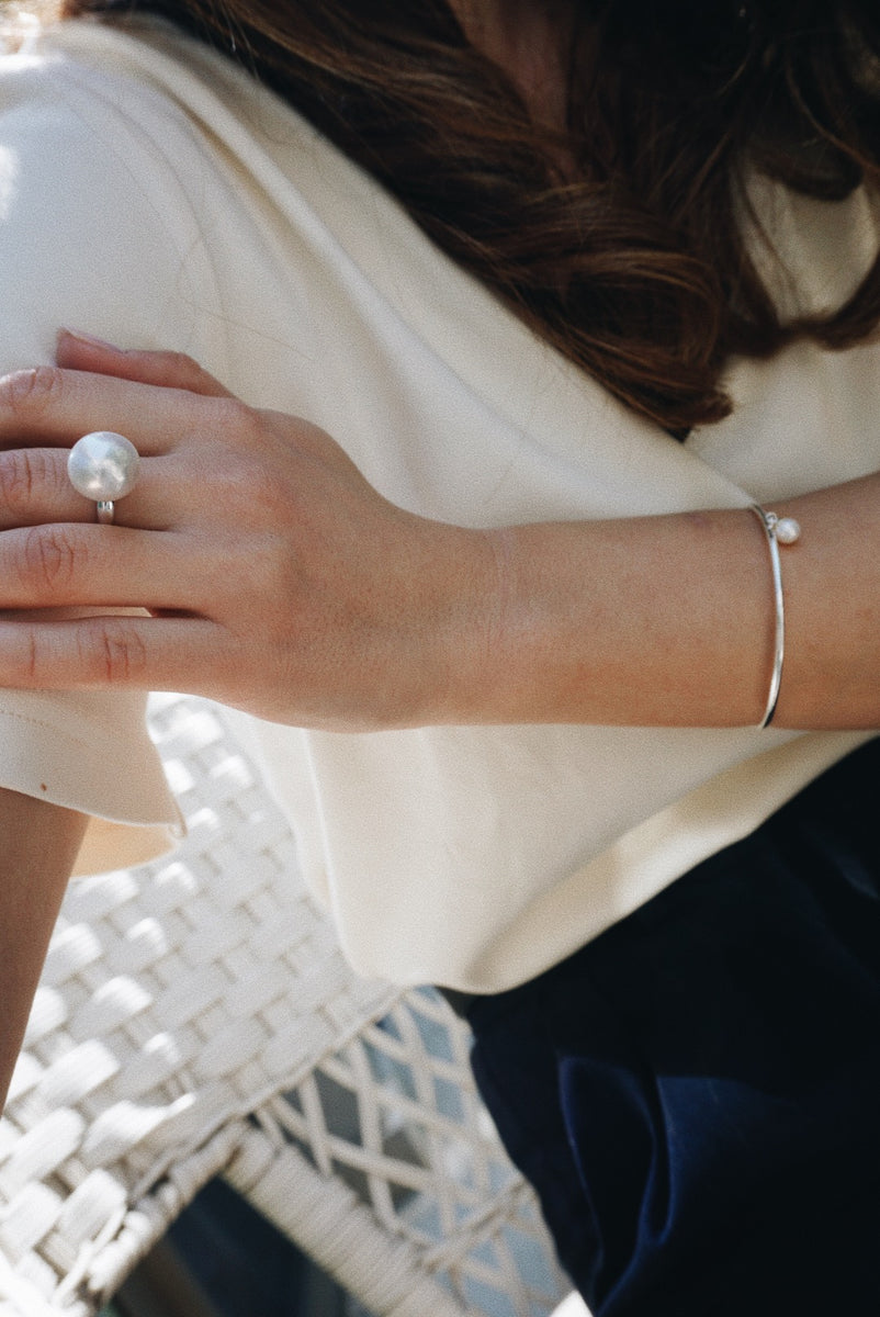 Pandora freshwater pearl ring discount
