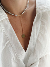 Grey sun pearl necklace