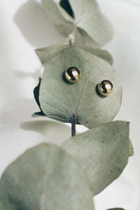 Medium bead stud earrings