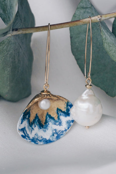 Crete seashell earrings
