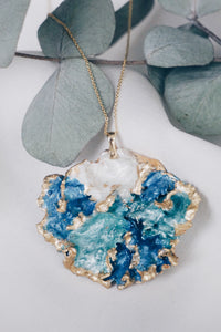Portofino moss chain necklace