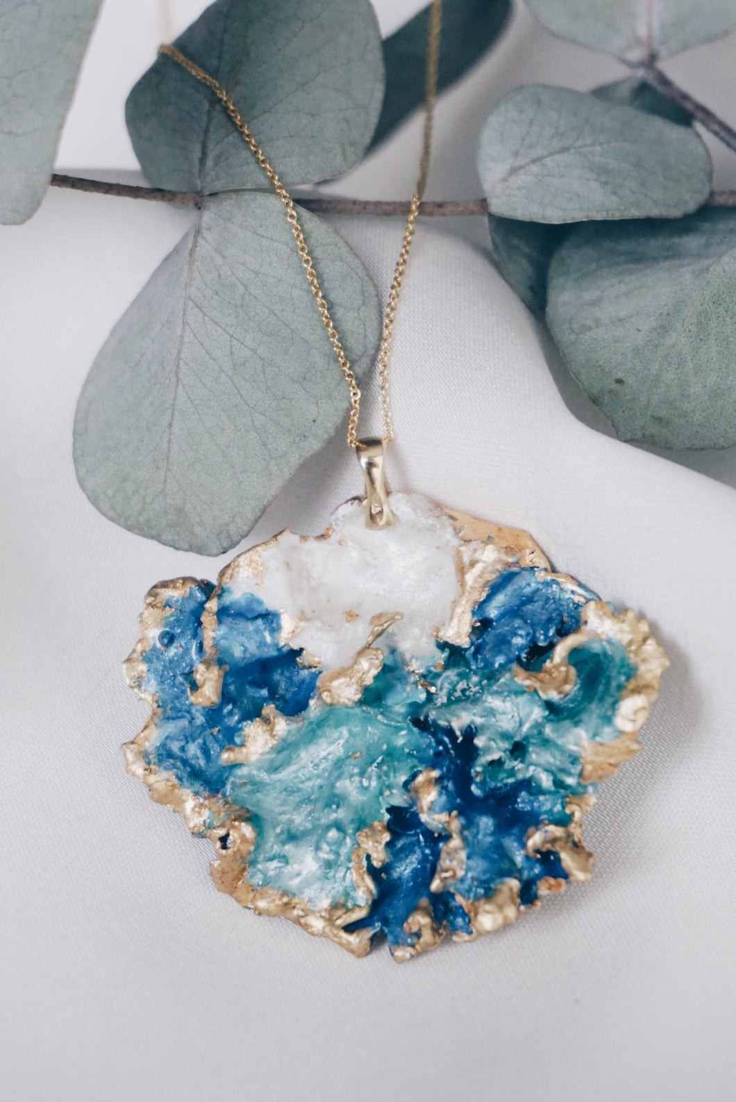 Portofino moss chain necklace