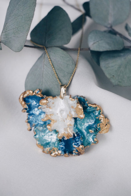 Puglia moss chain necklace