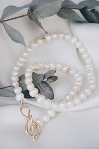 Nobu toggle pearl necklace