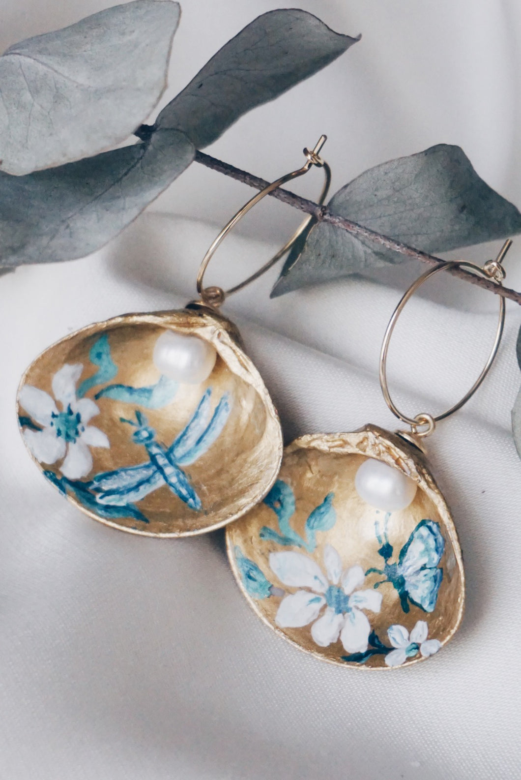 Nature seashell earrings