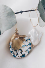 Sky seashell earrings