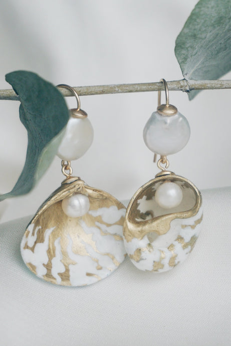 Puglia seashell earrings