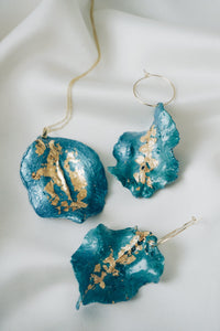 Olive leaf earrings