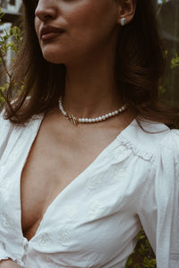 Nobu toggle pearl necklace