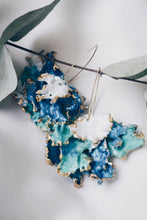Olive moss earrings