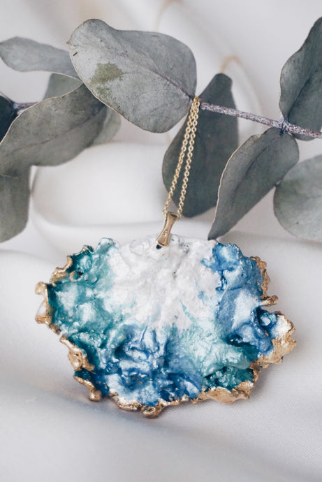 Pisa moss chain necklace