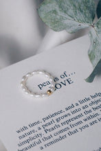 Timeless bead pearl ring