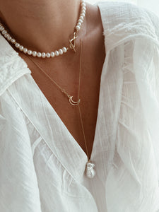 Nobu toggle pearl necklace
