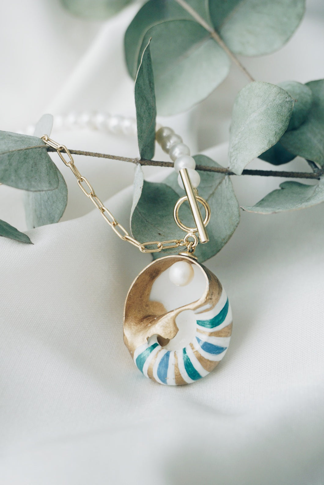 Santorini sea snail necklace