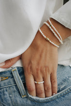 Oval bead pearl bracelet