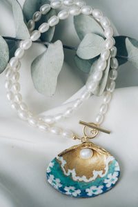 Mia seashell chain necklace
