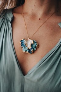 Puglia moss chain necklace