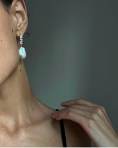 Ritz stone baroque earrings
