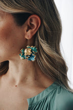 Gold moss earrings