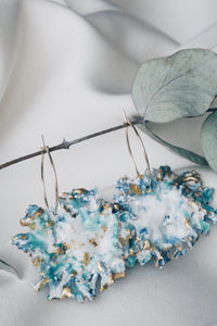Mateira moss earrings