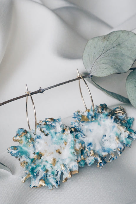 Mateira moss earrings
