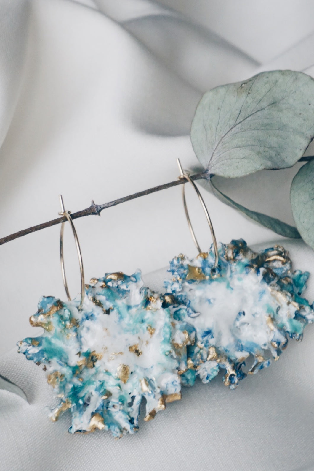 Mateira moss earrings