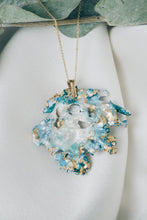Green moss chain necklace