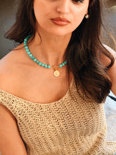 Amazonite toggle heart necklace