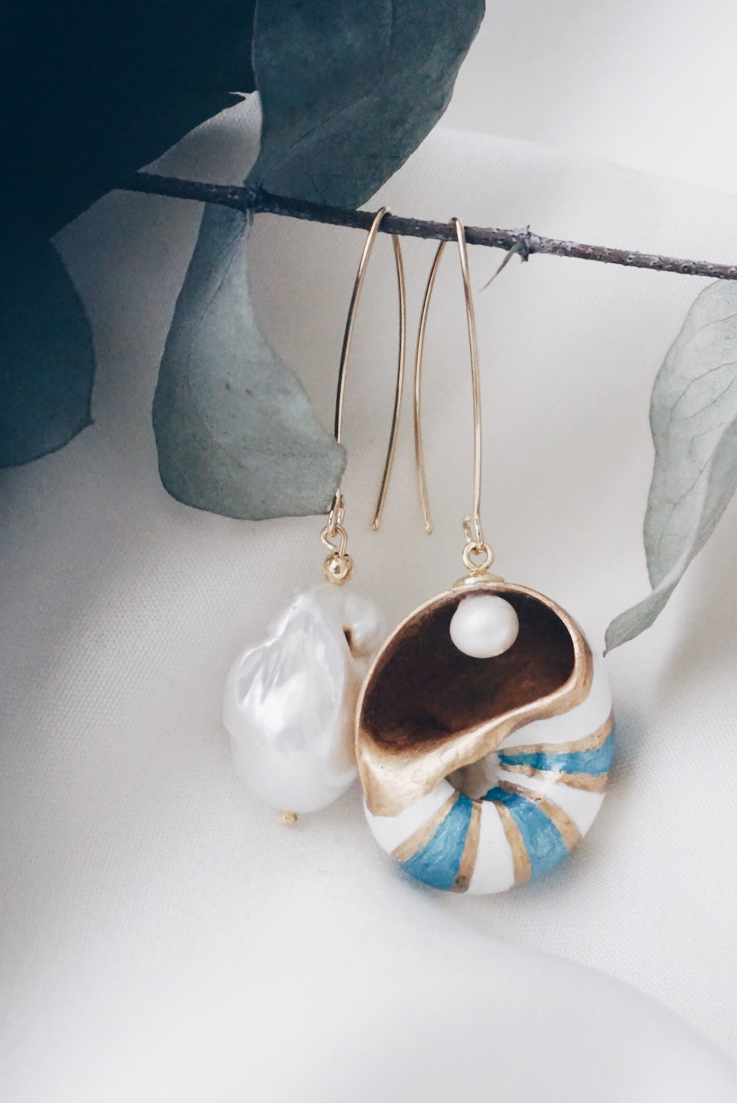 Venice sea snail earrings