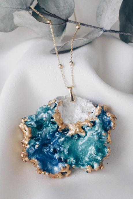 Portofino moss chain necklace