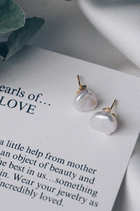 Small petal earrings