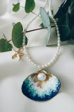 Seashell starfish pearl necklace