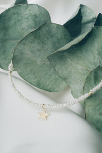 Star pearl ankle bracelet