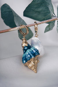 Paris seashell earrings
