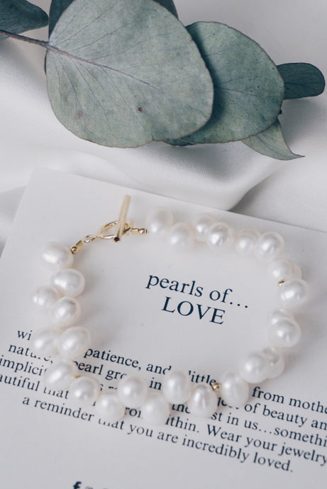 Wheats rice pearl bracelets