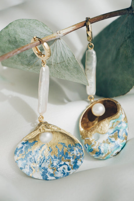 Pisa seashell earrings