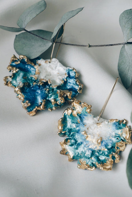 Portofino moss earrings
