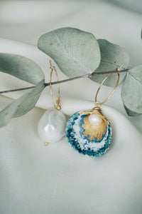 Crete seashell earrings