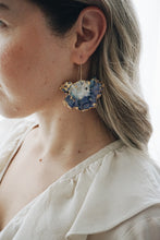 Violet large moss earrings