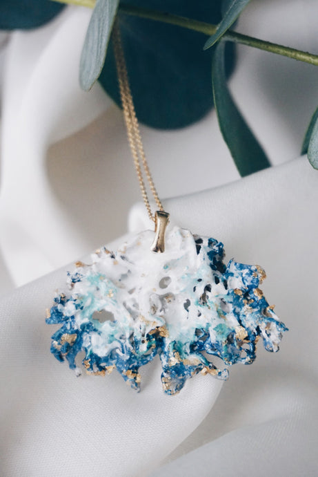 Sea moss chain necklace