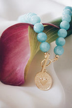 Amazonite toggle heart necklace