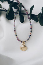Summer shell crystal necklace