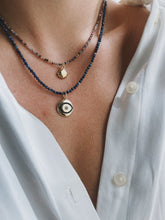 Blue eye sapphire necklace