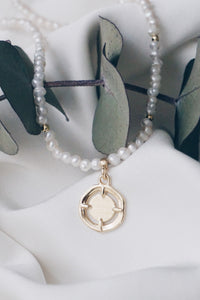 Lulu coin pearl necklace