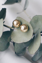 Large bead stud earrings