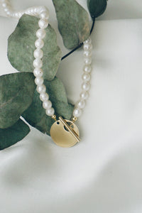 Special coin pearl necklace