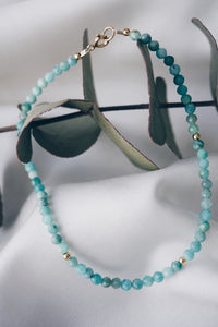 Amazonite ankle bracelet