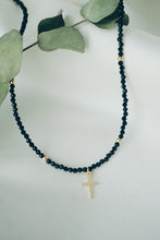 Cross spinel necklace
