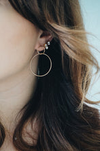 Small stone stud earrings