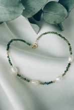 Green tourmaline ankle bracele